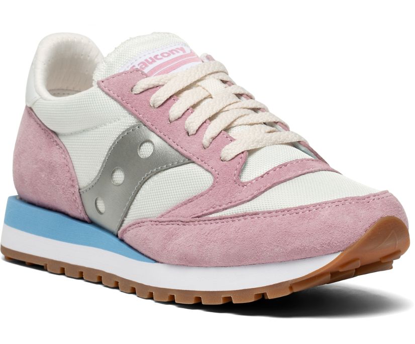 Saucony Jazz 81 Women's Originals White / Pink / Grey | Canada 021XYUF